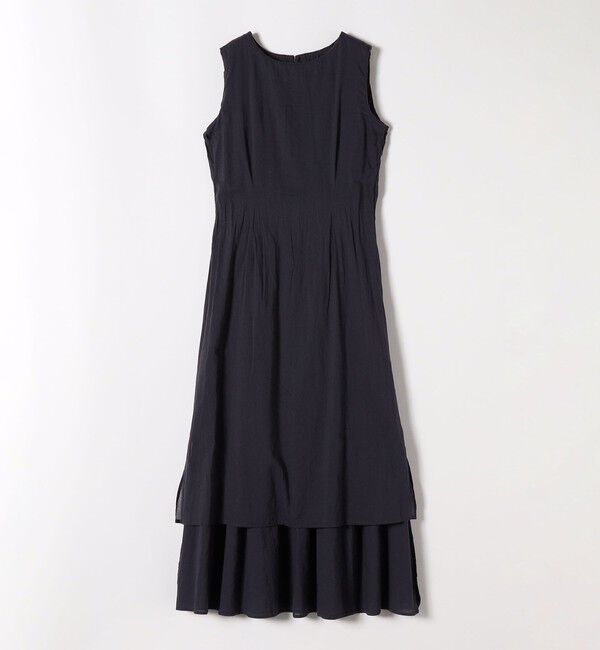 SHIPS any「《一部追加予約》【WEB限定】SHIPS any: ハンドスモッキング  コットン フレア ノースリーブ ワンピース」|ワンピース|