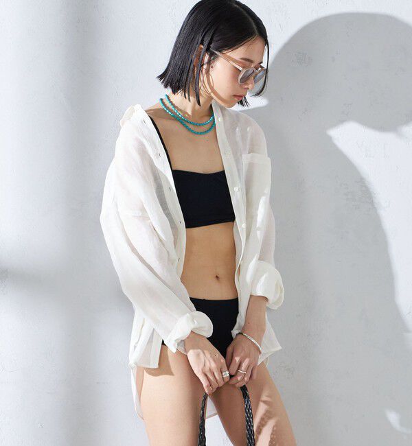 SHIPS for women「〈手洗い可能〉イタリアンパイル スイムウェア(ビキニ)」|ビキニ|