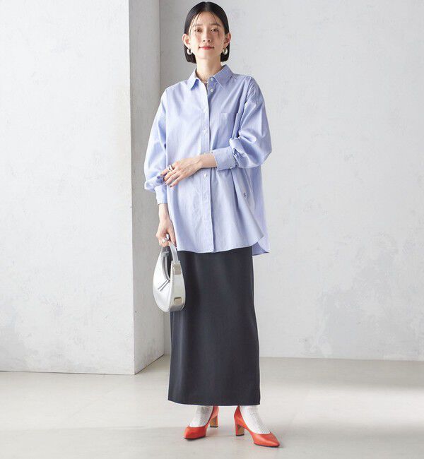 SHIPS for women「〈手洗い可能〉リブ ジャージー 2WAY ストレッチ スカート」|スカート|