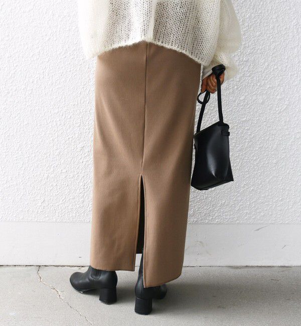 SHIPS for women「〈手洗い可能〉リブ ジャージー 2WAY ストレッチ スカート」|スカート|