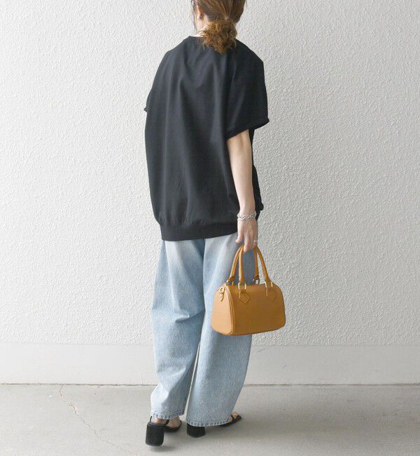 SHIPS any「《一部予約》【WEB限定】SHIPS any:〈洗濯機可能〉インレイ コクーン ショートスリーブ プルオーバー」|Tシャツ・カットソー|