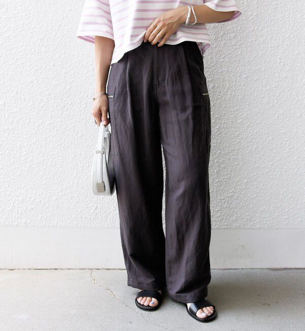 SHIPS for women「〈手洗い可能〉裾 ドロスト カーゴ パンツ 2」|カーゴ|