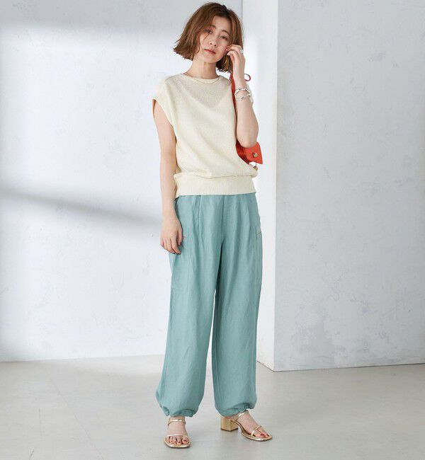 SHIPS for women「〈手洗い可能〉裾 ドロスト カーゴ パンツ 2」|カーゴ|