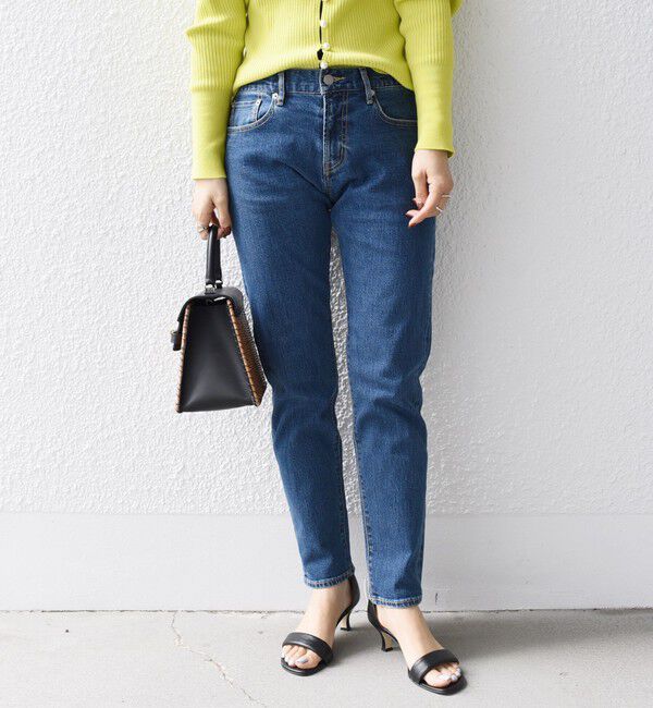 SHIPS for women「【WEB限定】スリム テーパード デニム （コバルトブルー・ダークブルー）」|デニム|