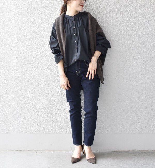 SHIPS for women「【WEB限定】スリム テーパード デニム （コバルトブルー・ダークブルー）」|デニム|