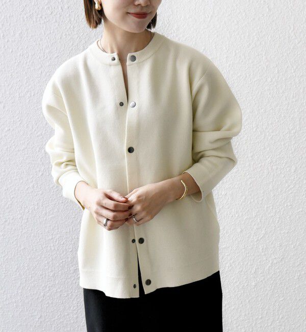 SHIPS any「SHIPS any: 〈手洗い可能〉ミラノリブ クルーネック カーディガン 26SS◇」|カーディガン|