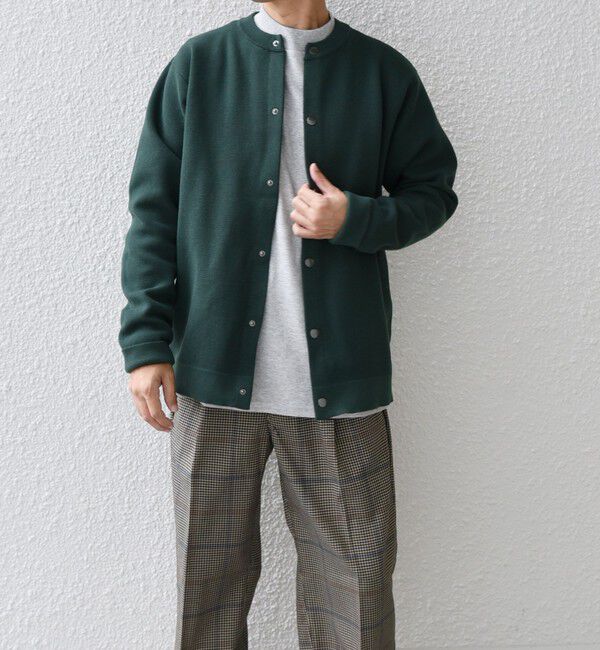 SHIPS any「SHIPS any: 〈手洗い可能〉ミラノリブ クルーネック カーディガン 26SS◇」|カーディガン|グリーン