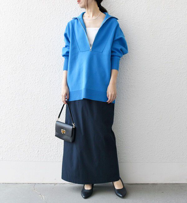 SHIPS any「SHIPS any:〈手洗い可能〉ハーフ ジップ ハイネック プルオーバー」|ニット・セーター|