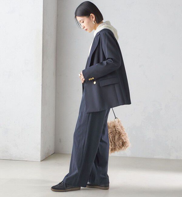 SHIPS for women「ウール ギャバ ダブル ブレザー」|テーラードジャケット|