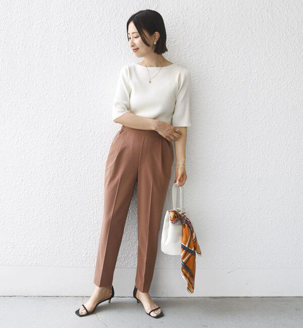 SHIPS for women「〈手洗い可能〉ストレッチ テーパード パンツ」|その他|