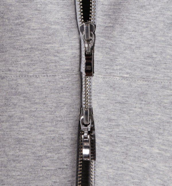 quaranciel「quaranciel:〈洗濯機可能〉ポンチ ダブルジップ スウェット パーカー」|パーカー|