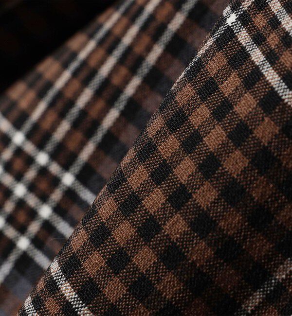 SHIPS for women「〈手洗い可能〉ウール混 チェック ダブルボタン ジャケット」|テーラードジャケット|