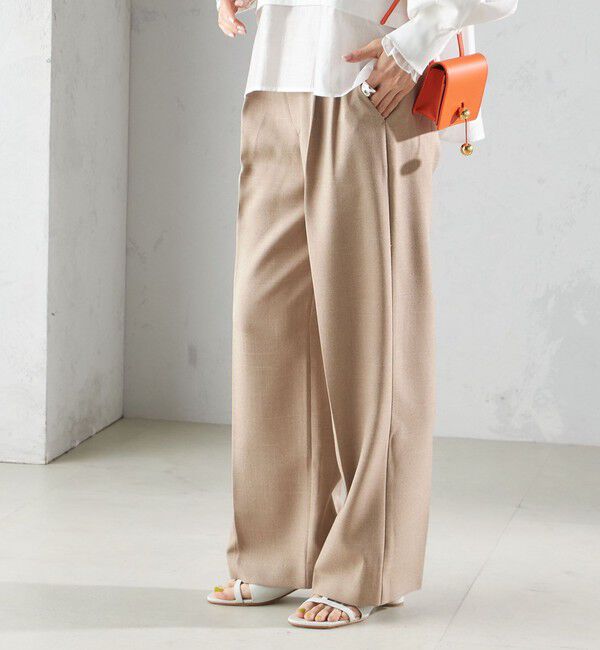 SHIPS for women「〈手洗い可能〉シャーク ツイード タック パンツ」|その他|