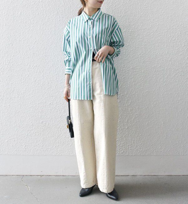 SHIPS any「SHIPS any:〈洗濯機可能〉REPREVE レギュラーカラー ルーズ ポケット シャツ」|シャツ・ブラウス|