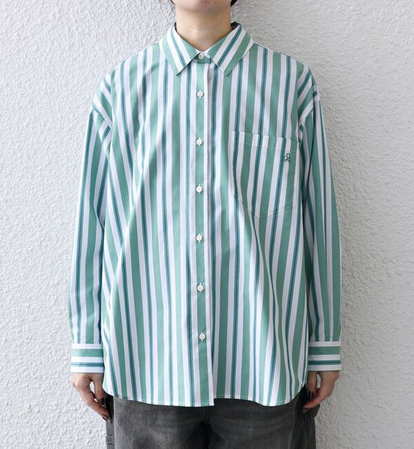 SHIPS any「SHIPS any:〈洗濯機可能〉REPREVE レギュラーカラー ルーズ ポケット シャツ」|シャツ・ブラウス|