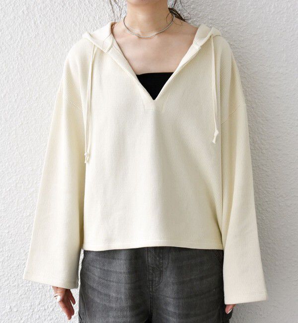 SHIPS any「SHIPS any:〈手洗い可能〉サカリバ フード ショート プルオーバー」|その他|