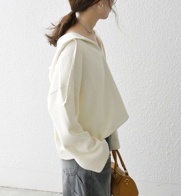 SHIPS any「SHIPS any:〈手洗い可能〉サカリバ フード ショート プルオーバー」|その他|