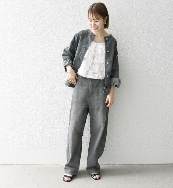 SHIPS any「SHIPS any:〈手洗い可能〉チュール ティアード 2WAY キャミソール」|キャミソール|