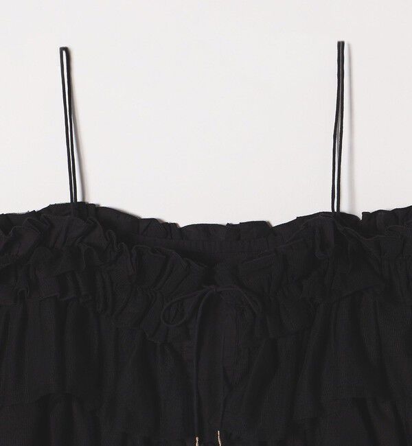 SHIPS any「SHIPS any:〈手洗い可能〉チュール ティアード 2WAY キャミソール」|キャミソール|