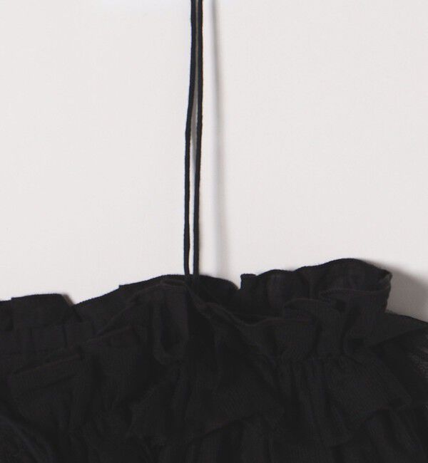 SHIPS any「SHIPS any:〈手洗い可能〉チュール ティアード 2WAY キャミソール」|キャミソール|