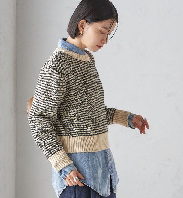 SHIPS for women「〈手洗い可能〉ジャカード プルオーバー」|ニット・セーター|