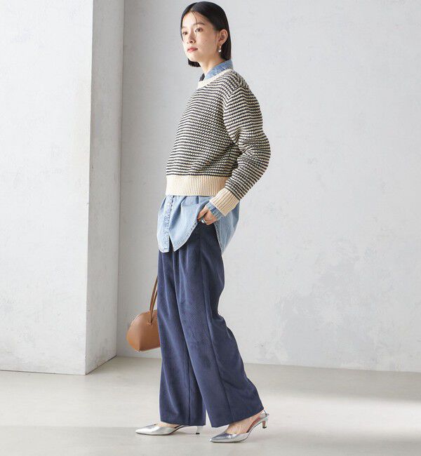 SHIPS for women「〈手洗い可能〉ジャカード プルオーバー」|ニット・セーター|