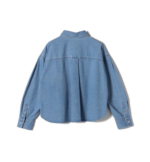 SHIPS for women「〈洗濯機可能〉ショート丈 デニム シャツ」|シャツ・ブラウス|