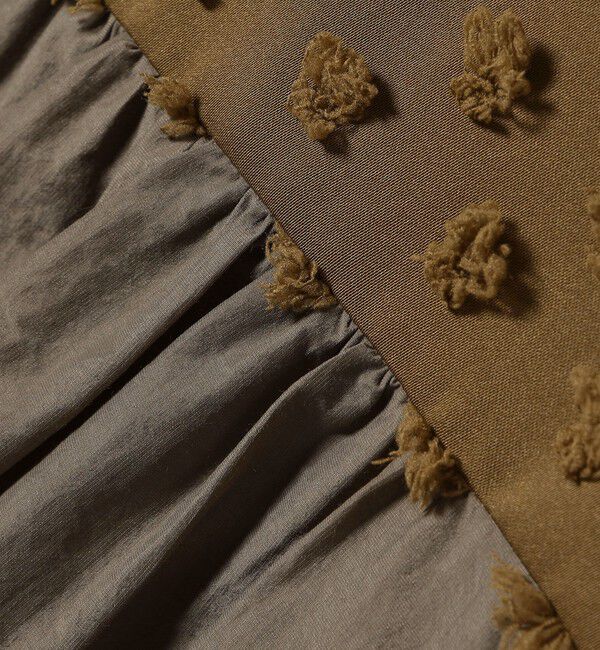 SHIPS for women「【WEB限定】〈手洗い可能〉ドット ジャカード コンビ フリル ブラウス」|シャツ・ブラウス|