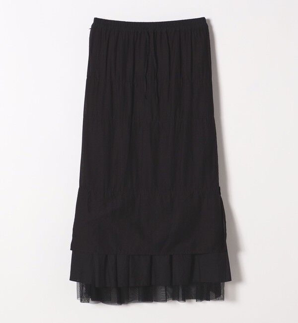 SHIPS any「SHIPS any:〈手洗い可能〉チュール  ティアード ロング スカート」|スカート|