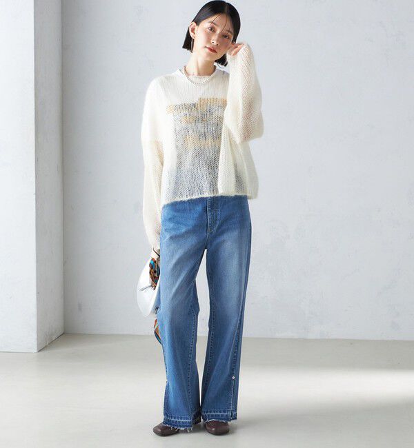 SHIPS for women「モヘヤ メッシュ プルオーバー」|ニット・セーター|