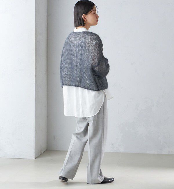 SHIPS for women「モヘヤ メッシュ プルオーバー」|ニット・セーター|