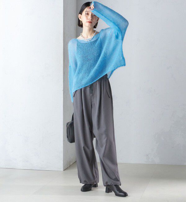 SHIPS for women「モヘヤ メッシュ プルオーバー」|ニット・セーター|