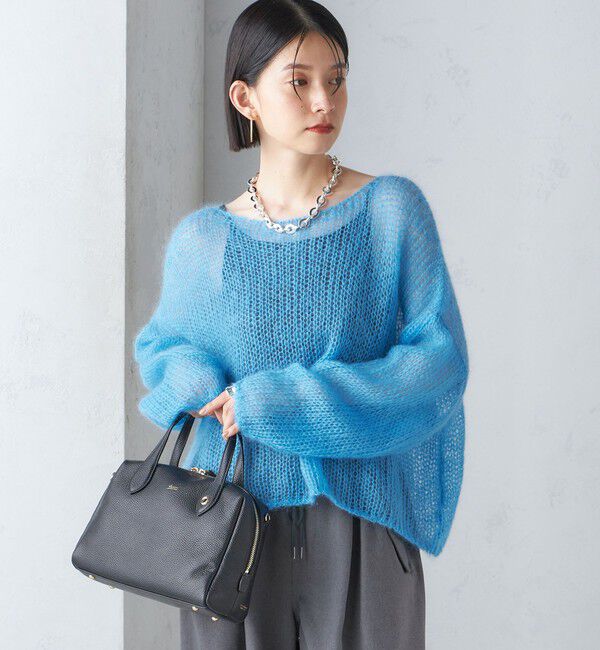 SHIPS for women「モヘヤ メッシュ プルオーバー」|ニット・セーター|