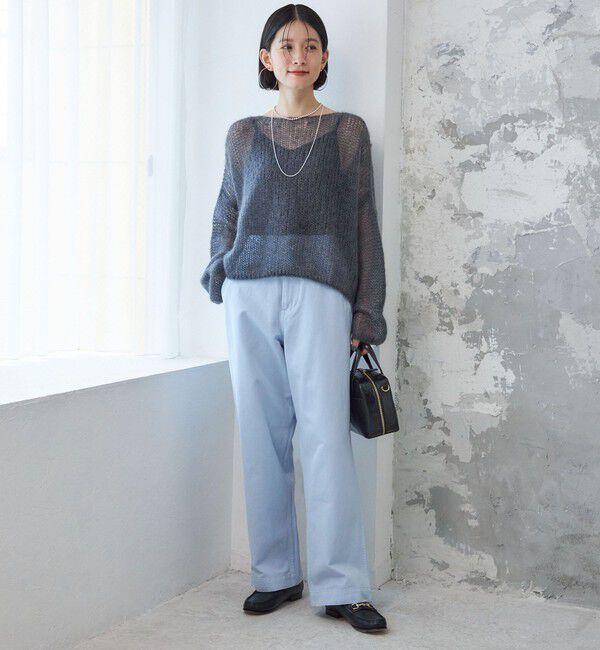 SHIPS for women「【SHIPS別注】Odub:〈洗濯機可能〉ワイド チノ パンツ」|チノ|