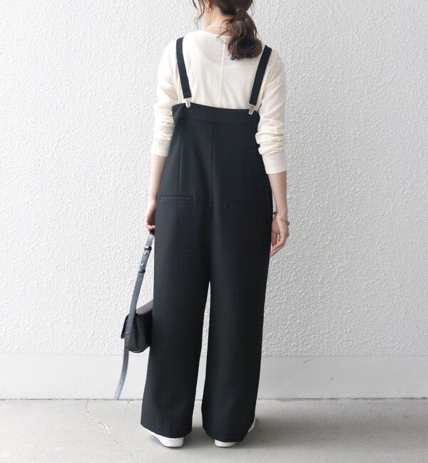 SHIPS any「SHIPS any:〈洗濯機可能〉ウールライク サスペンダー セミワイド サロペット」|その他|