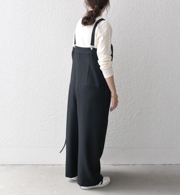 SHIPS any「SHIPS any:〈洗濯機可能〉ウールライク サスペンダー セミワイド サロペット」|その他|