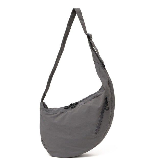 SHIPS any「SHIPS any: リップストップ ナイロン ロゴ 刺繍 クレッセント ショルダーバッグ◇」|ショルダー・メッセンジャー|