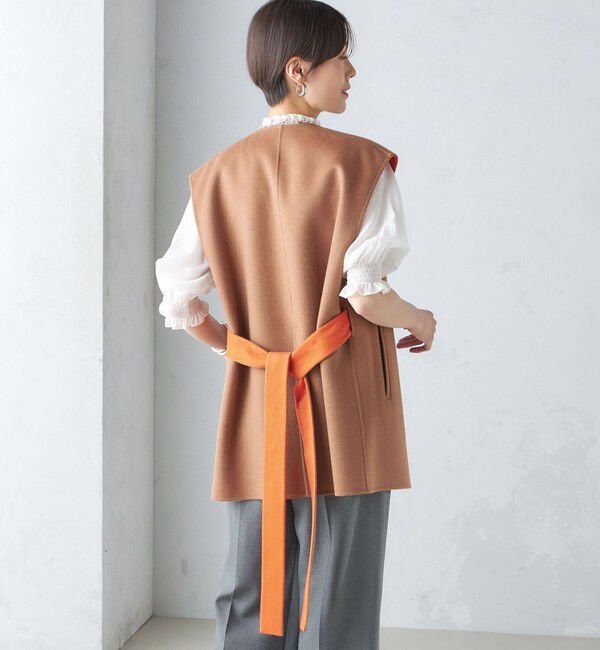 SHIPS for women「配色 リバー ジレ」|ベスト・ジレ|