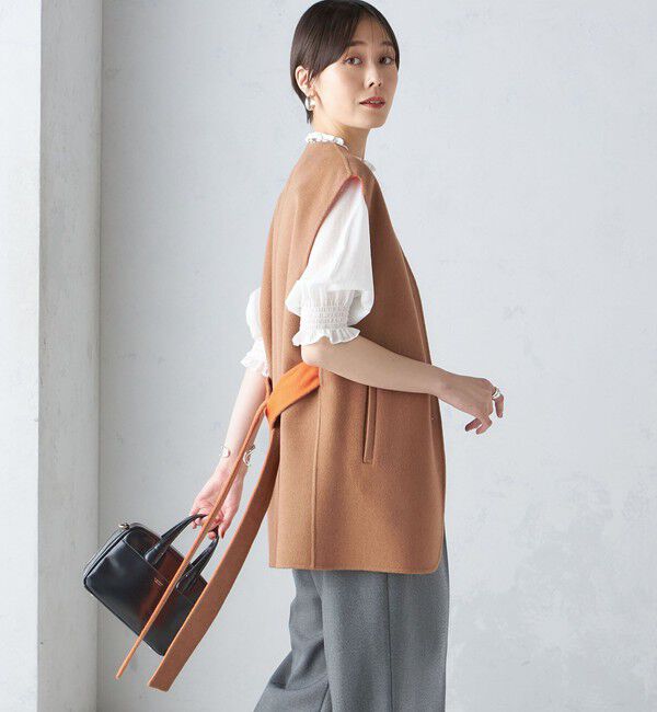 SHIPS for women「配色 リバー ジレ」|ベスト・ジレ|