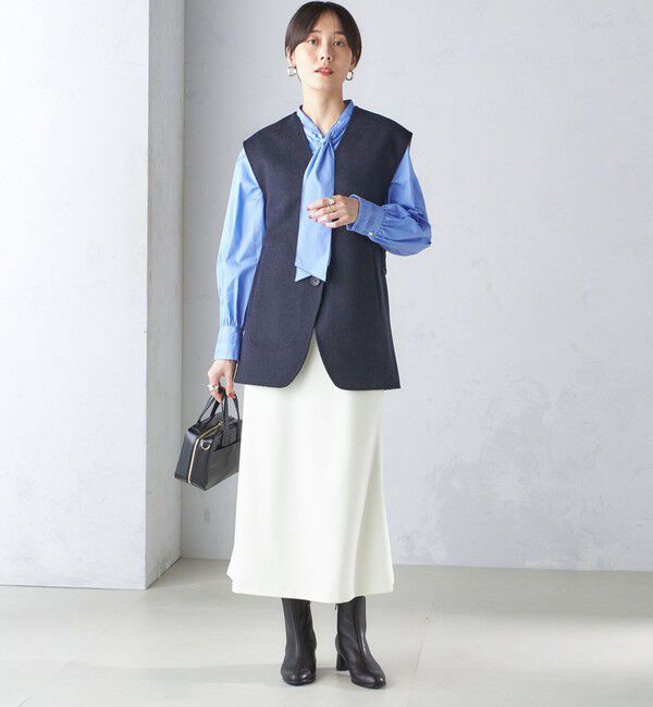 SHIPS for women「配色 リバー ジレ」|ベスト・ジレ|