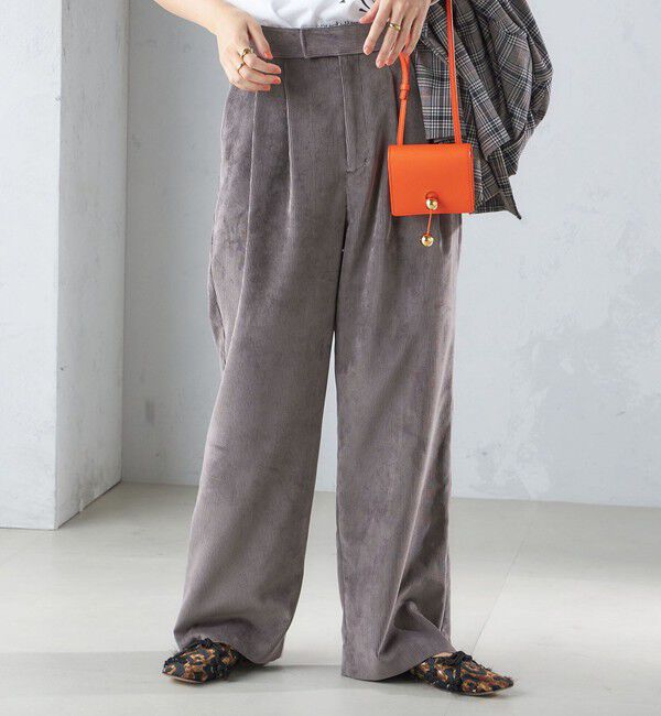 SHIPS for women「〈洗濯機可能〉コーデュロイ 2タック パンツ」|その他|