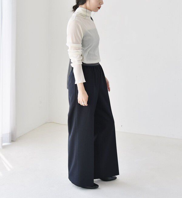 quaranciel「quaranciel:〈洗濯機可能〉フロッキー シアー タートル ネック 2」|Tシャツ・カットソー|