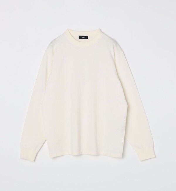 SHIPS「SHIPS: ハイゲージ コットン ウール クルーニット」|ニット・セーター|