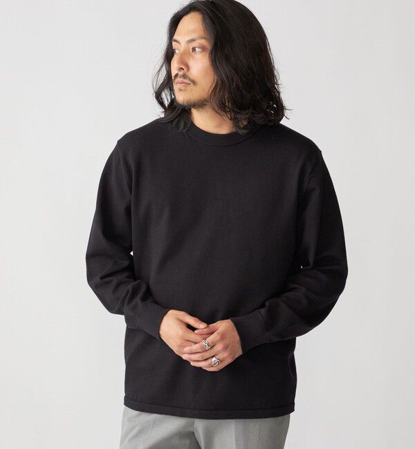 SHIPS「SHIPS: ハイゲージ コットン ウール クルーニット」|ニット・セーター|