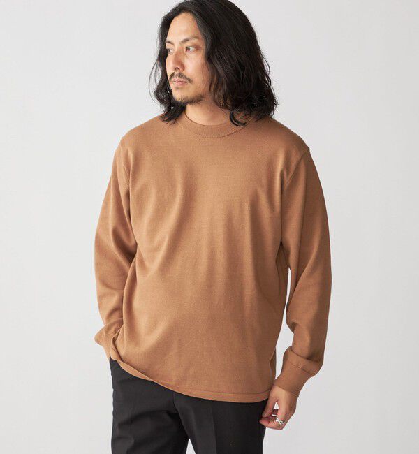 SHIPS「SHIPS: ハイゲージ コットン ウール クルーニット」|ニット・セーター|