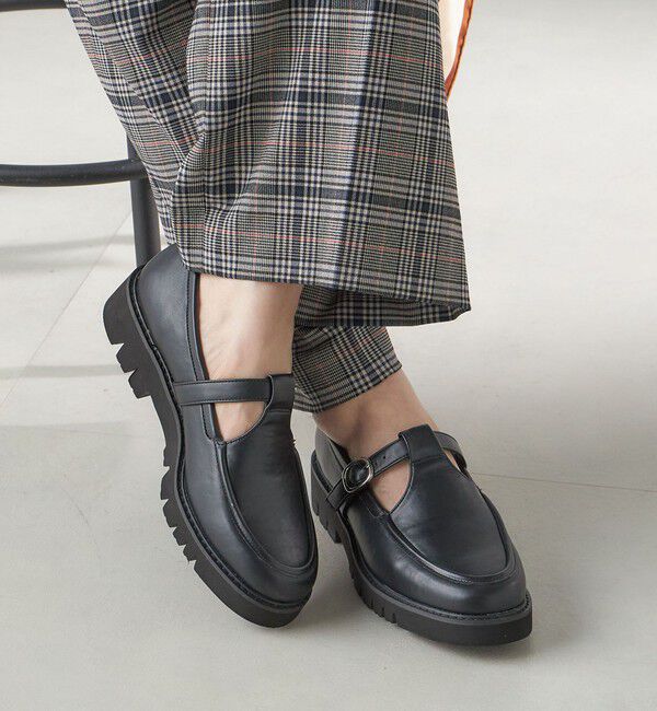 SHIPS for women「HAMON:Tストラップ シューズ（晴雨兼用）」|ローファー|