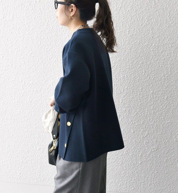 SHIPS any「SHIPS any:〈手洗い可能〉ミラノリブ スタンドカラー ニット プルオーバー」|ニット・セーター|