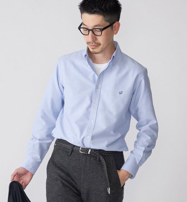 SHIPS「【WEB限定】SHIPS: 防シワ・吸水速乾 Drymix(R) ワンポイントロゴボタンダウンシャツ」|シャツ・ブラウス|