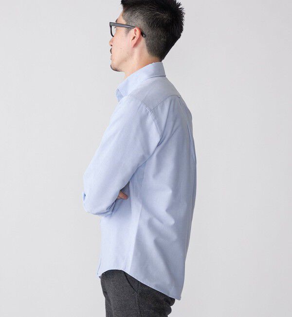 SHIPS「【WEB限定】SHIPS: 防シワ・吸水速乾 Drymix(R) ワンポイントロゴボタンダウンシャツ」|シャツ・ブラウス|