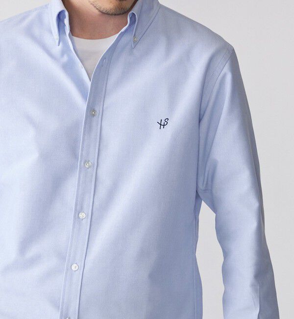 SHIPS「【WEB限定】SHIPS: 防シワ・吸水速乾 Drymix(R) ワンポイントロゴボタンダウンシャツ」|シャツ・ブラウス|